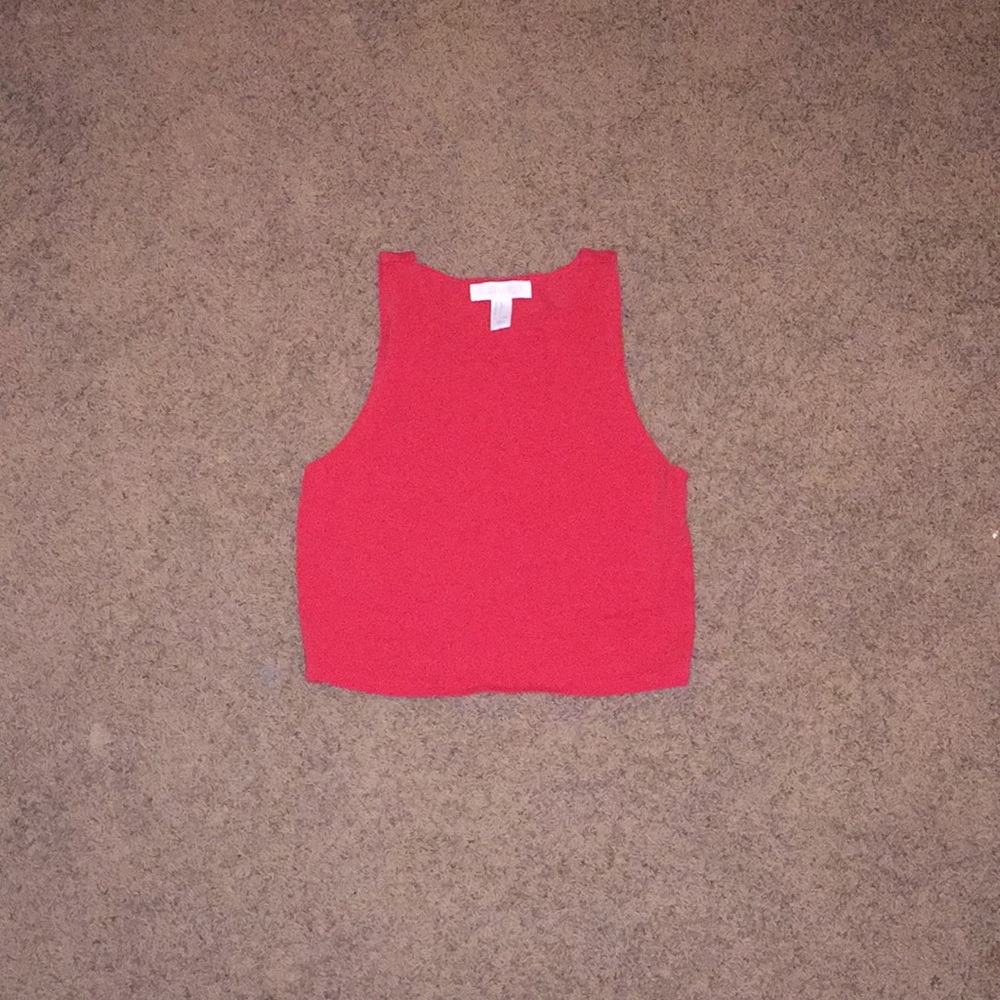 Forever 21 Red Tank Top Crop Top